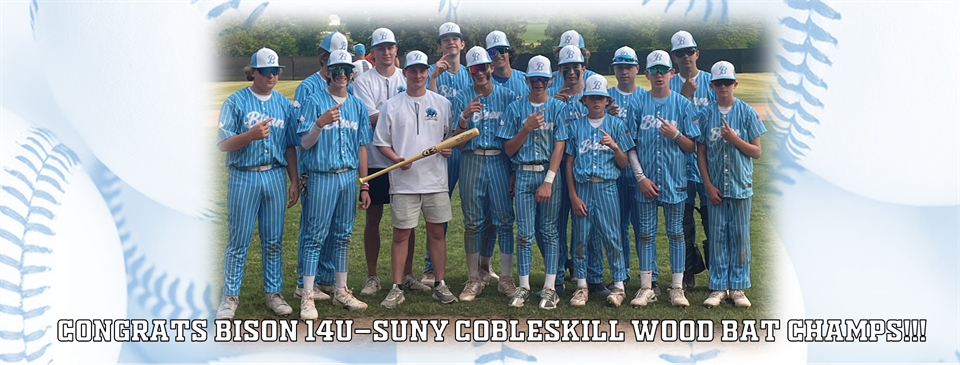 2023 SUNY Cobleskill 14U Wood Bat Champs!!